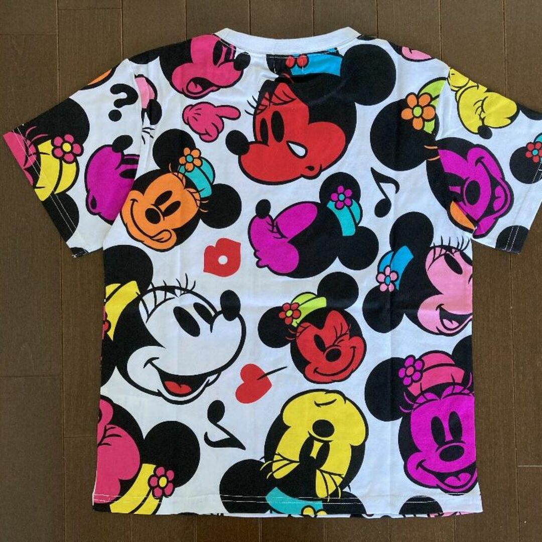 Disney(ディズニー)の送料込/定価★東京ディズニーランド ミニーマウス 総柄Tシャツ150サイズ 白 キッズ/ベビー/マタニティのキッズ服女の子用(90cm~)(Tシャツ/カットソー)の商品写真