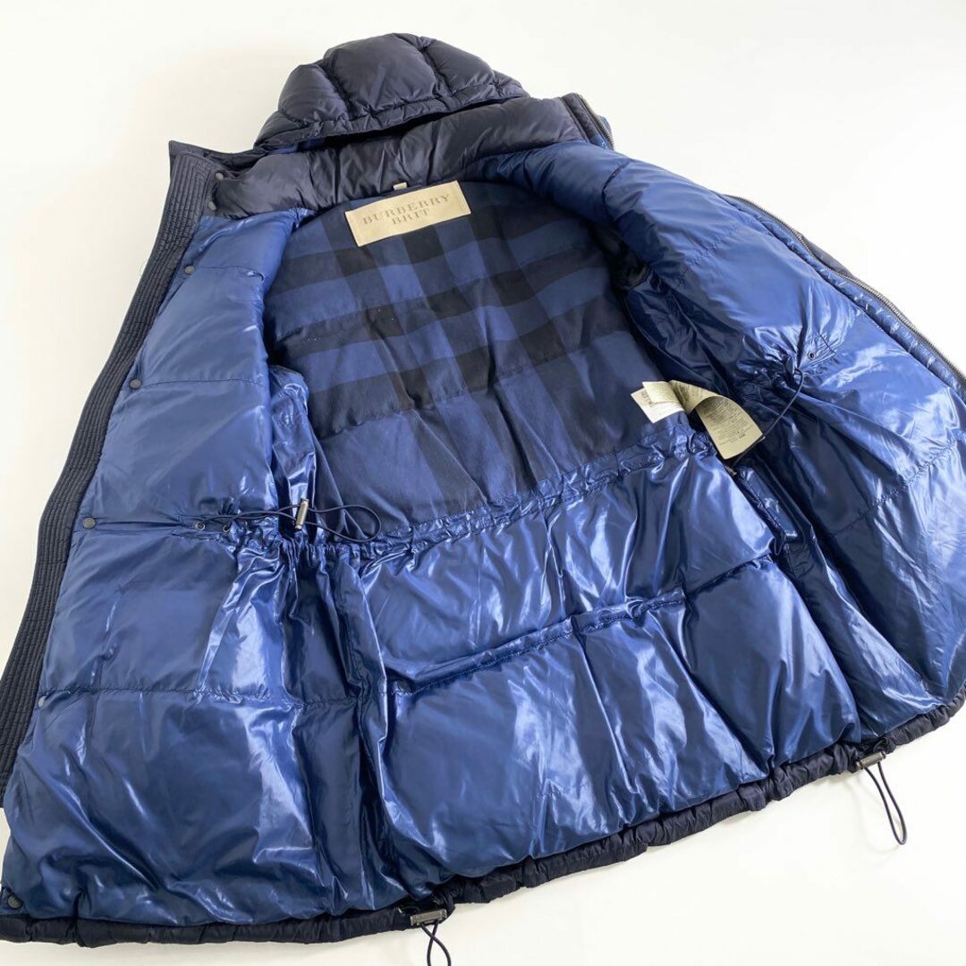 BURBERRY(バーバリー)の18b3 BURBERRY BRIT バーバリー ブリット ダウンコート S ネイビー アウター ダウンジャケット GOOSE DOWN COAT メンズのジャケット/アウター(ダウンジャケット)の商品写真