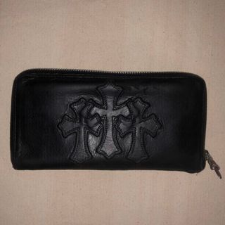 クロムハーツ(Chrome Hearts)の 正規品クロムハーツREC F ZIP3セメタリークロスレザー長財布(長財布)