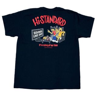 -ランク00年代 LAUGHLIN River Run 両面プリント モーターサイクル バイクTシャツ USA製 メンズL /eaa363428