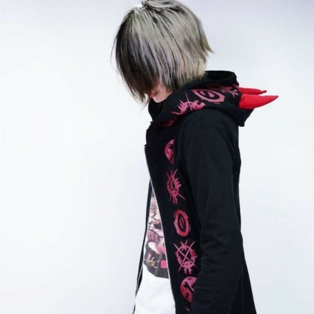 NieR Clothing - NieR 【完売品】 ユニセックス RED DEVILS ZIP HOODIE NieR Clothing - NieR 【完売品】 ユニセックス RED DEVILS ZIP HOODIE