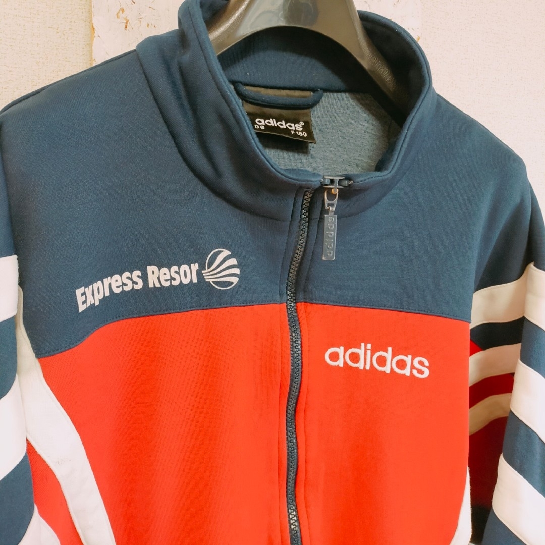 adidas(アディダス)の90s アディダス　トラックジャケット　ジャージ　バックプリント　L メンズのトップス(ジャージ)の商品写真