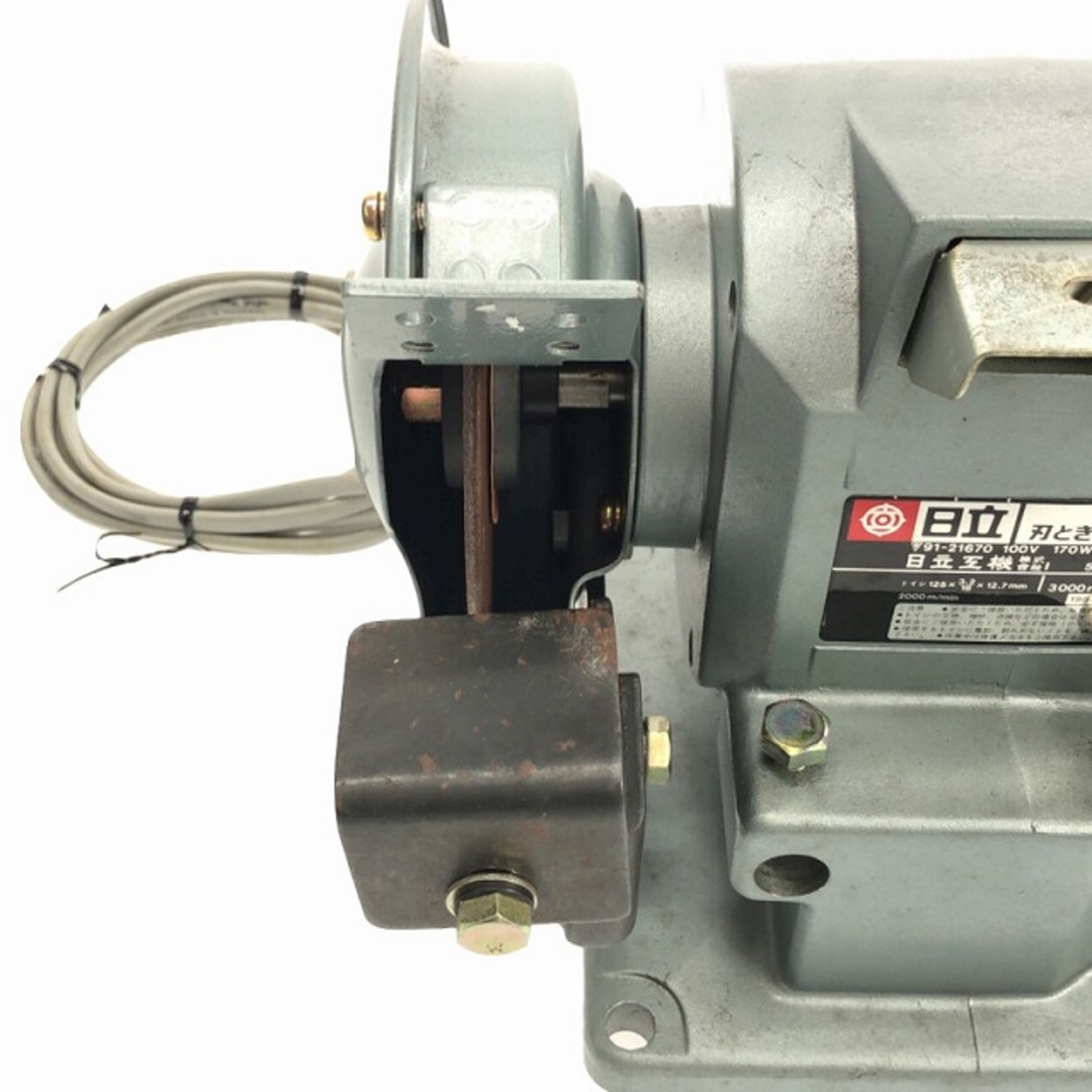 日立 - ☆中古品☆HITACHI 日立工機 125mm 刃とぎグラインダー 日立 - ☆中古品☆HITACHI 日立工機 125mm 刃とぎグラインダー