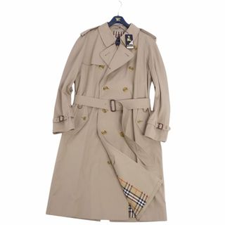 バーバリー(BURBERRY)の未使用/デットストック Vintage バーバリー Burberrys コート トレンチコート 英国製 裏チェック ベルト付き アウター メンズ 50(M相当) ベージュ(トレンチコート)