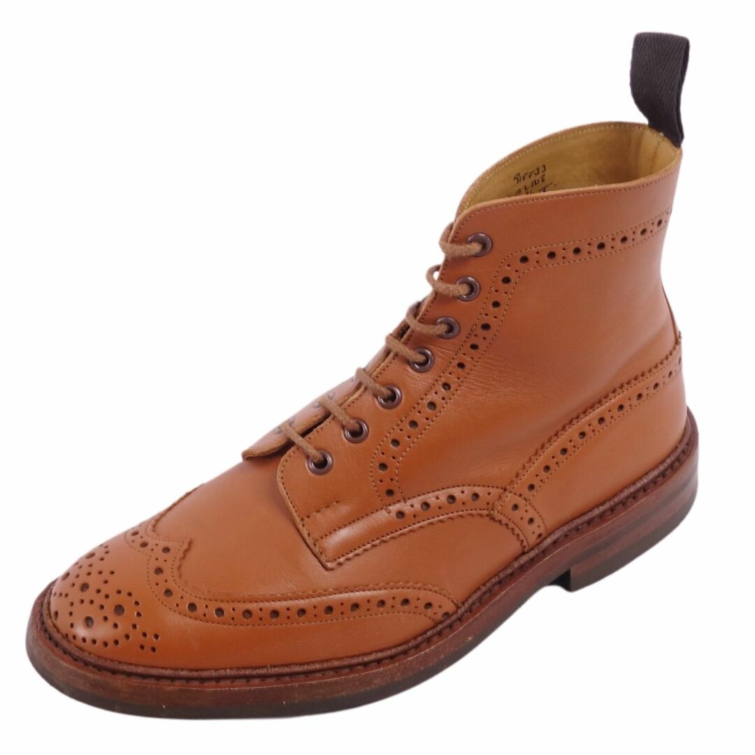 Trickers(トリッカーズ)のトリッカーズ Trickers ブーツ カントリーブーツ モールトン MALTON ブローグ カーフレザー シューズ メンズ 8.5(27cm相当) ブラウン メンズの靴/シューズ(ブーツ)の商品写真