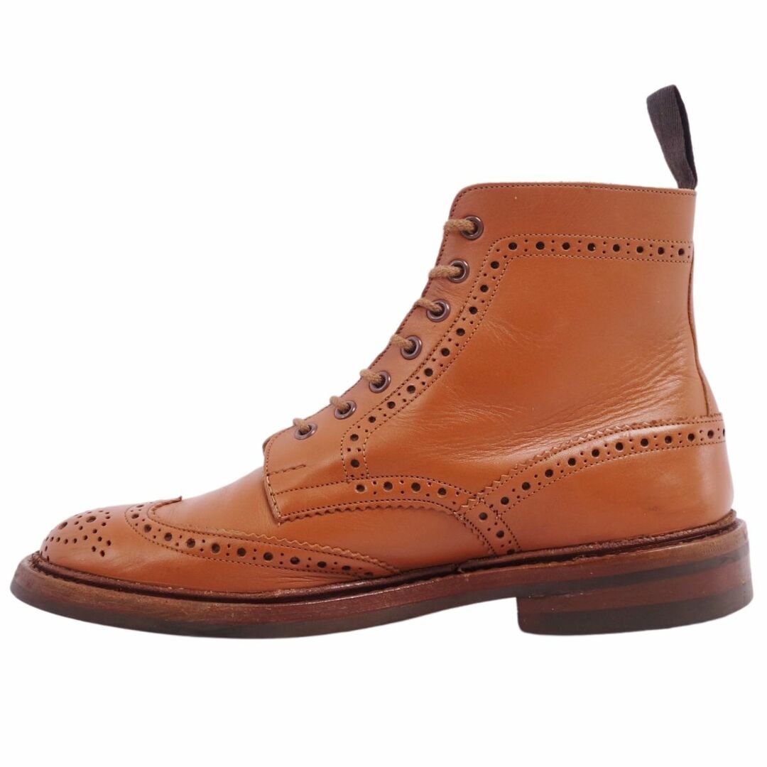 Trickers(トリッカーズ)のトリッカーズ Trickers ブーツ カントリーブーツ モールトン MALTON ブローグ カーフレザー シューズ メンズ 8.5(27cm相当) ブラウン メンズの靴/シューズ(ブーツ)の商品写真