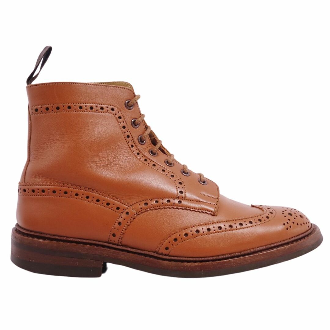 Trickers(トリッカーズ)のトリッカーズ Trickers ブーツ カントリーブーツ モールトン MALTON ブローグ カーフレザー シューズ メンズ 8.5(27cm相当) ブラウン メンズの靴/シューズ(ブーツ)の商品写真