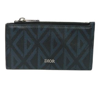 ディオール(Dior)のDior ディオール ジップ カードホルダー ロゴ カードケース フラグメントケース 小銭入れ CD ダイヤモンド スムースカーフスキン ブラック コインケース 2ESBC250DCO_H43E(コインケース/小銭入れ)