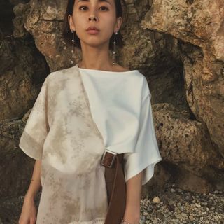 アメリヴィンテージ(Ameri VINTAGE)のAmeri VINTAGE　cloudy physon tops(カットソー(半袖/袖なし))