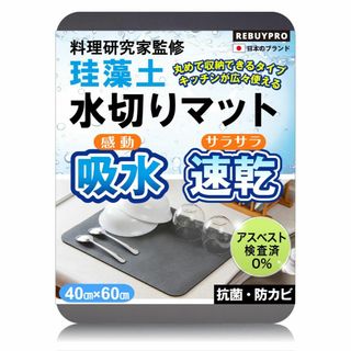 水切りマット 珪藻土 キッチン 料理研究家監修抜群の吸水力と収納性 食器 水切り(その他)