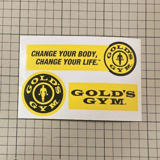 ゴールドジム(GOLD'S GYM)のゴールドジムGOLD'S GYM 非売品 ステッカーシール 黄色ロゴ(印刷物)