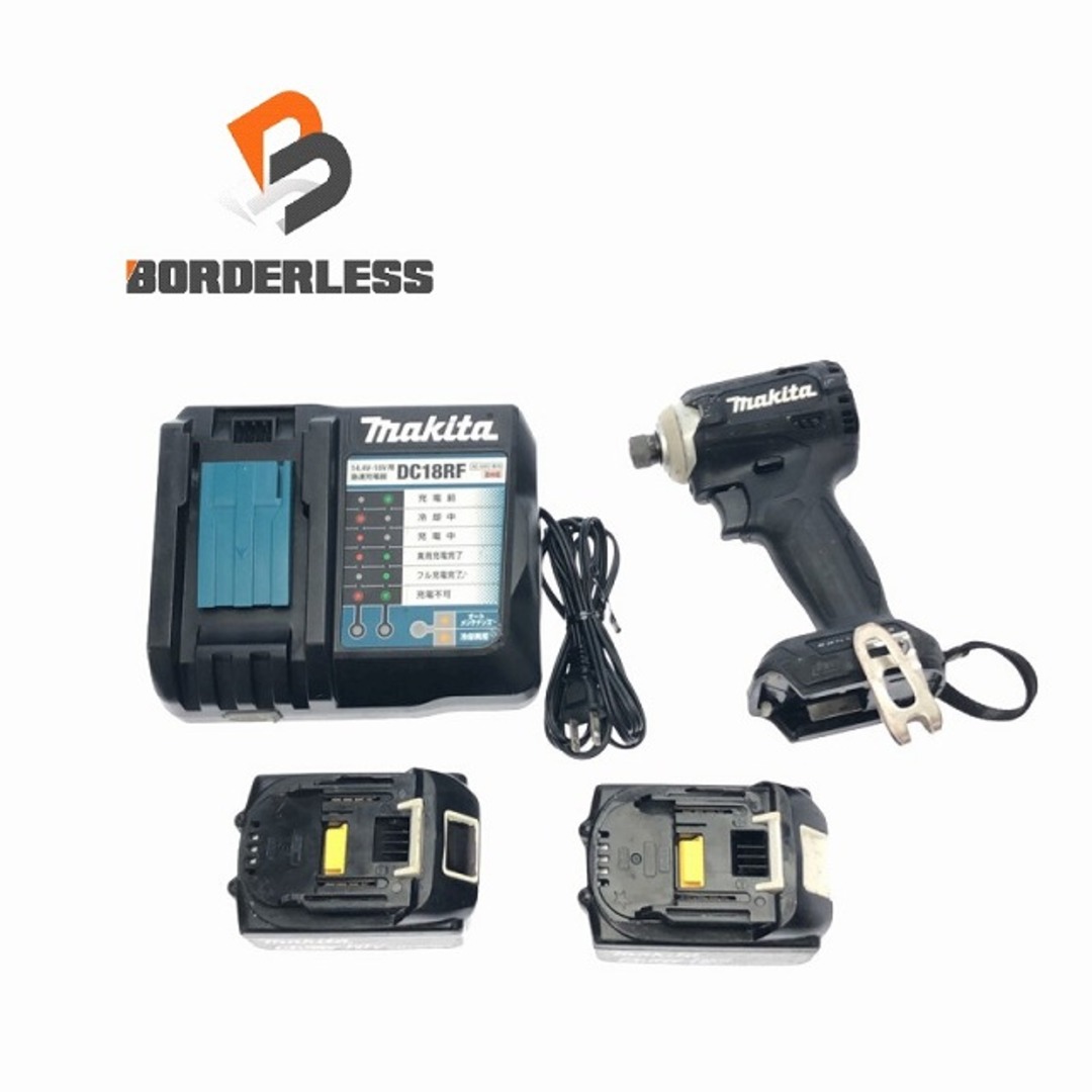 Makita(マキタ)の☆中古品☆ makita マキタ 18V 充電式インパクトドライバー TD171DRGX 黒/ブラック バッテリー2個(6.0Ah) +充電器 85088 自動車/バイクのバイク(工具)の商品写真