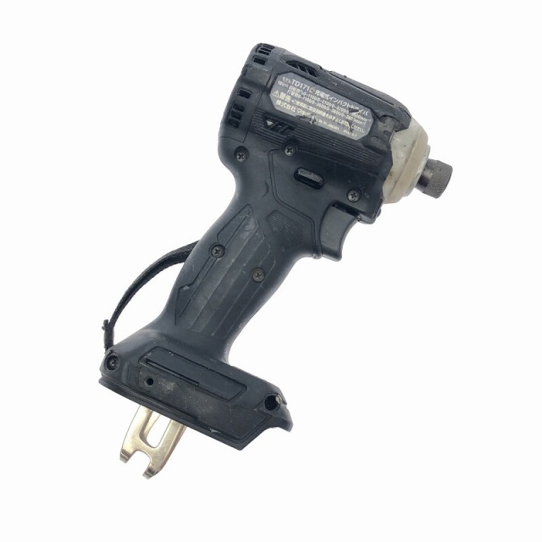 Makita(マキタ)の☆中古品☆ makita マキタ 18V 充電式インパクトドライバー TD171DRGX 黒/ブラック バッテリー2個(6.0Ah) +充電器 85088 自動車/バイクのバイク(工具)の商品写真