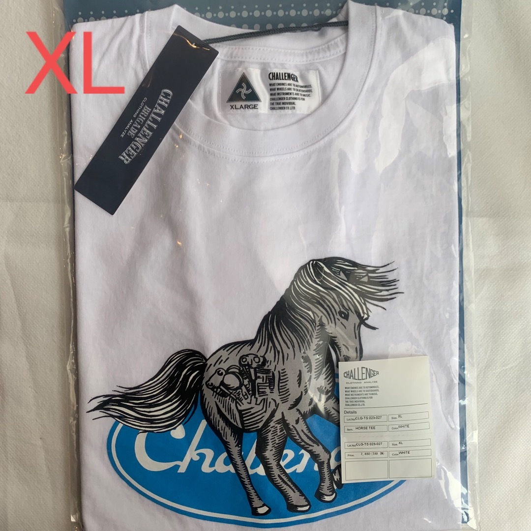 NEIGHBORHOOD(ネイバーフッド)のXL白【CHALLENGER】HORSE TEE／新品タグ付／送料込 メンズのトップス(Tシャツ/カットソー(半袖/袖なし))の商品写真