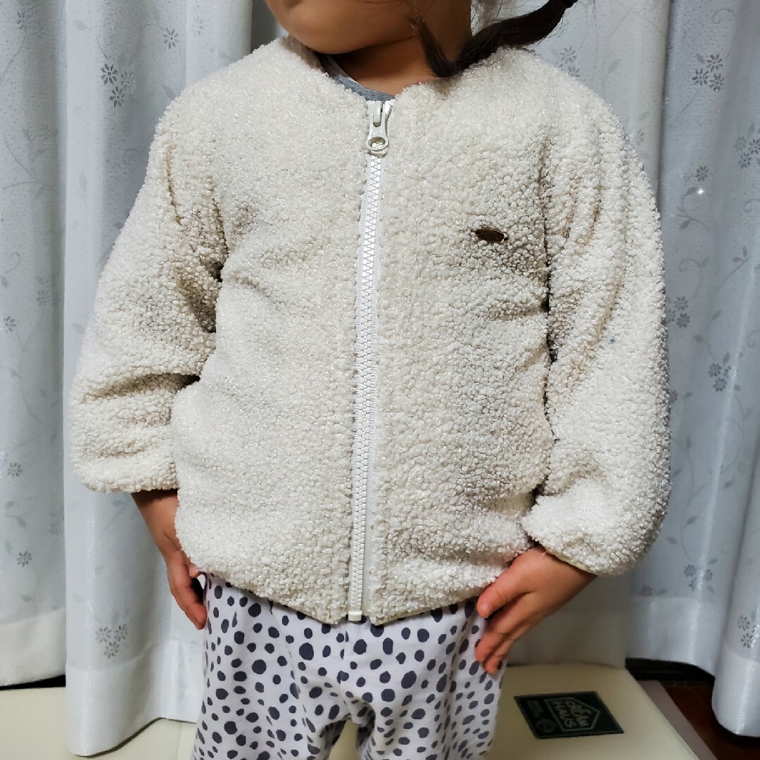 petit main(プティマイン)のプティマイン　90 ボア　フリース キッズ/ベビー/マタニティのキッズ服女の子用(90cm~)(ジャケット/上着)の商品写真