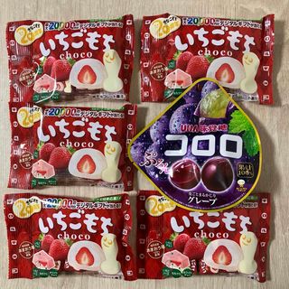 ユーハミカクトウ(UHA味覚糖)のコロロぶどう× 1袋　チロルチョコ　いちごもち(35コ)(菓子/デザート)