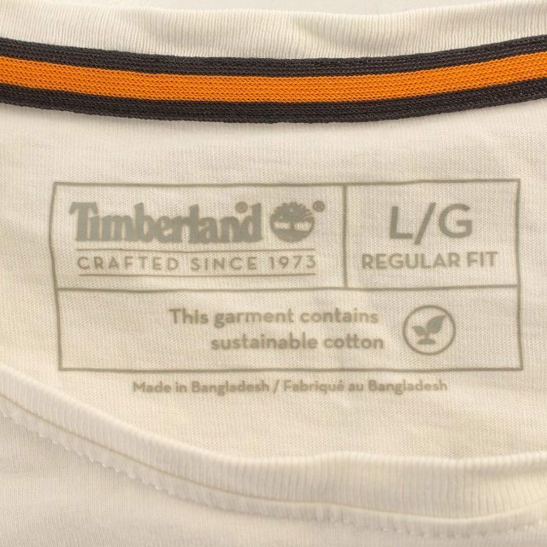 Timberland(ティンバーランド)のTimberland ティンバーランド Tシャツ 半袖 バックプリント L 白 メンズのトップス(Tシャツ/カットソー(半袖/袖なし))の商品写真