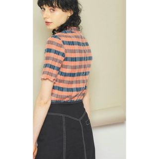 レディース【試着のみ】STUDIOUS バックカシュクールＶネックニット