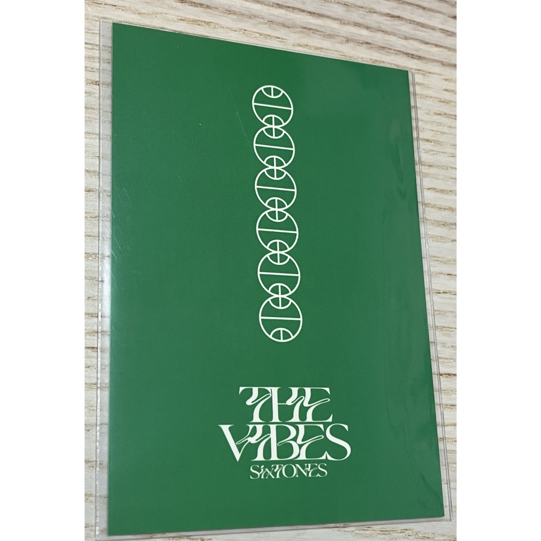 SixTONES(ストーンズ)の森本慎太郎 SixTONES THE VIBES初回盤A特典オリジナルカード エンタメ/ホビーのタレントグッズ(アイドルグッズ)の商品写真