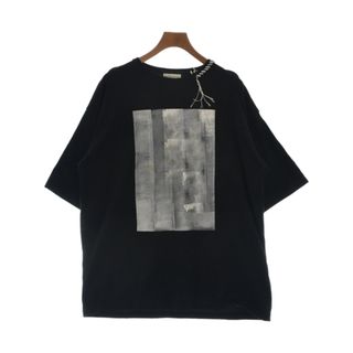 アップルバム クルーネック プリント 半袖 Tシャツ XL BLACK