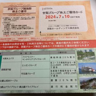 ケイハンヒャッカテン(京阪百貨店)の京阪グループ　株主優待カード　京阪百貨店株主優待券　他(ショッピング)