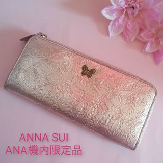 ANNA SUI - ピンク アナスイ 二つ 折り 財布 ANNA SUI バレンシア 新品 ...