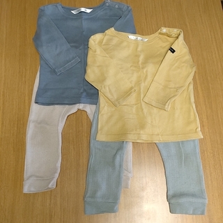 futafuta - 80cm長袖Tシャツとパンツ4点セット