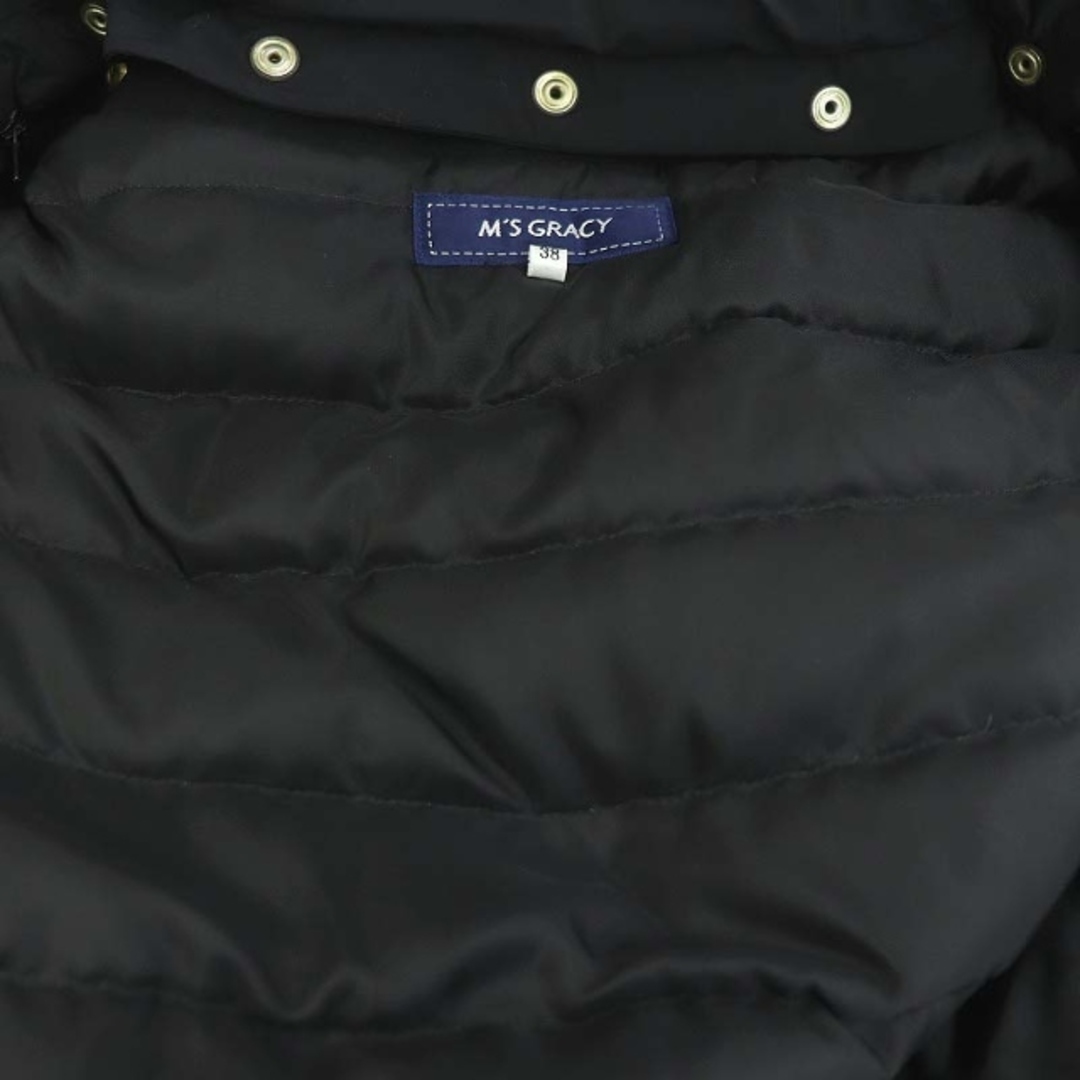 M'S GRACY(エムズグレイシー)のエムズグレイシー ダブルジッパーダウンコート アウター レッキスファー 38 レディースのジャケット/アウター(ダウンコート)の商品写真