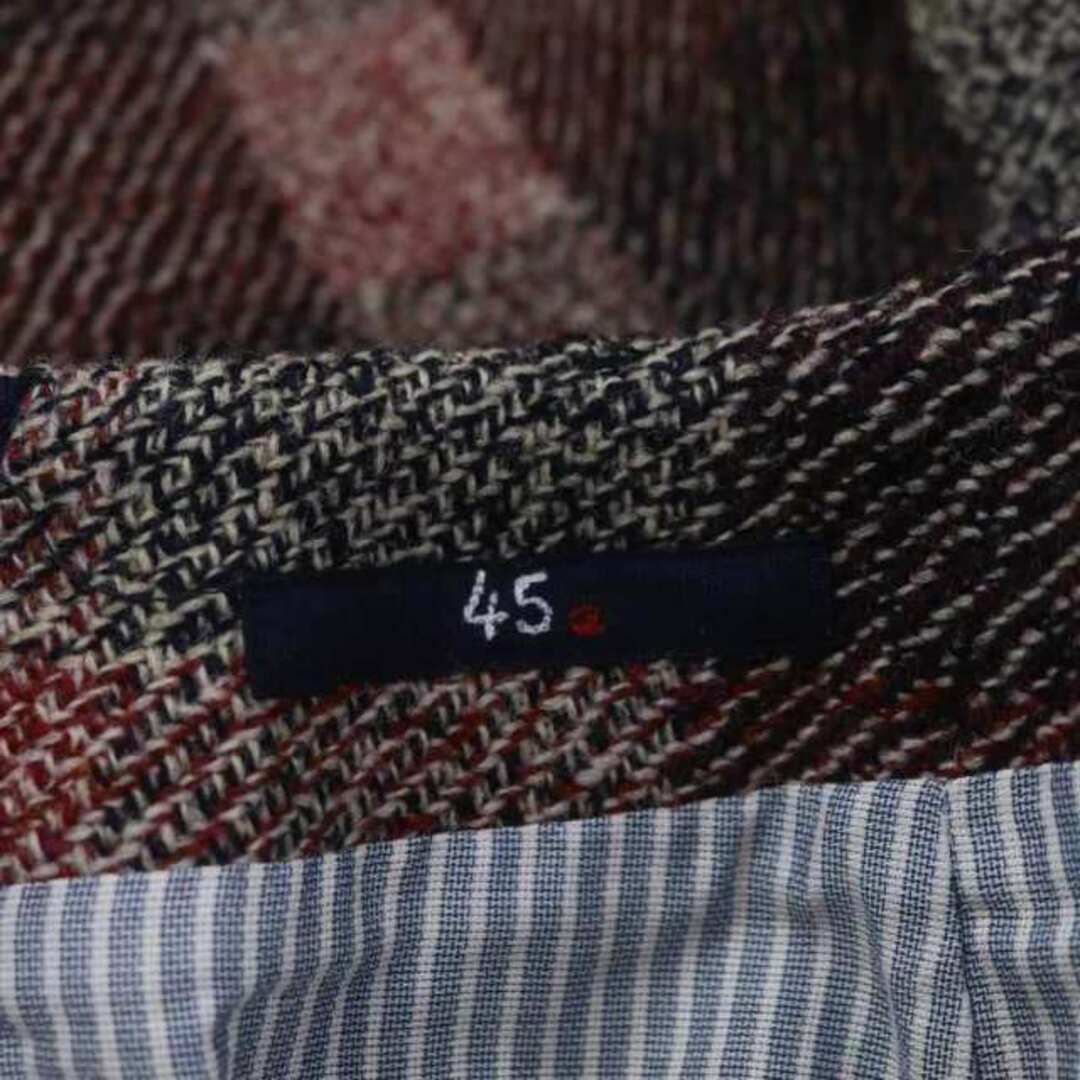 45rpm(フォーティーファイブアールピーエム)のフォーティーファイブアールピーエム 杢ツイードバックジップスカート レディースのスカート(ロングスカート)の商品写真