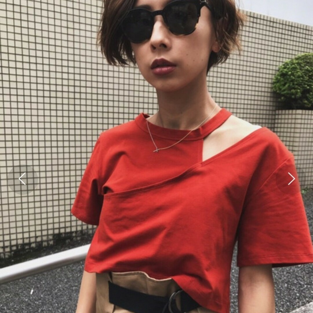 Ameri VINTAGE(アメリヴィンテージ)のAmeri VINTAGE　MY ELABORATE TEE レディースのトップス(Tシャツ(半袖/袖なし))の商品写真