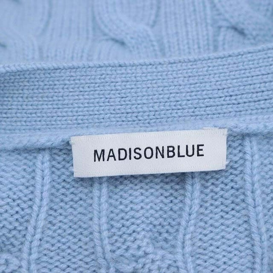 MADISONBLUE(マディソンブルー)のマディソンブルー  22AW CRASHED CABLE KNIT V CD レディースのトップス(カーディガン)の商品写真