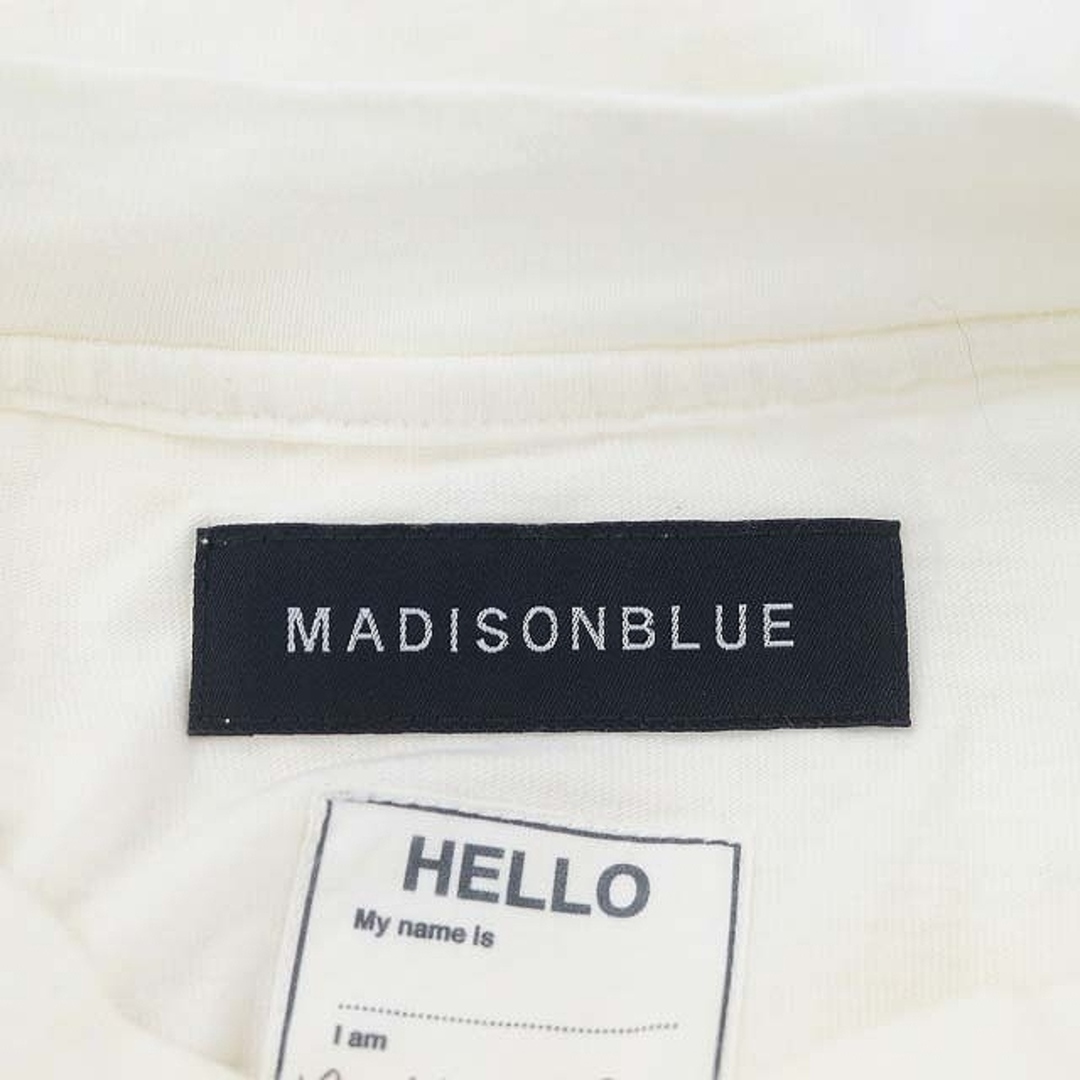 MADISONBLUE(マディソンブルー)のマディソンブルー 半袖Tシャツ カットソー コットン 01 オフホワイト レディースのトップス(Tシャツ(半袖/袖なし))の商品写真