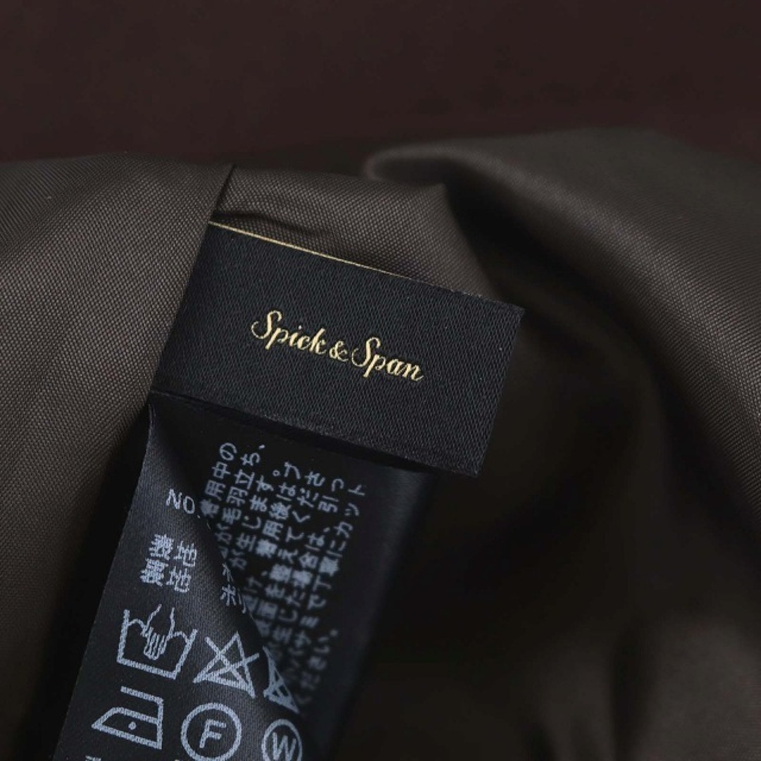 Spick & Span(スピックアンドスパン)のスピック&スパン ストレートパンツ スラックス タック 36 S 茶 ブラウン レディースのパンツ(その他)の商品写真