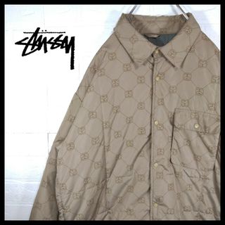 ステューシー(STUSSY)の【STUSSY】90s'紺タグ　グッチサンプリング　モノグラムナイロンジャケット(ナイロンジャケット)