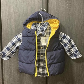 ベビーギャップ(babyGAP)の（未使用品）GAP ベビー　90㎝　ダウンジャケット　シャツ(ジャケット/上着)