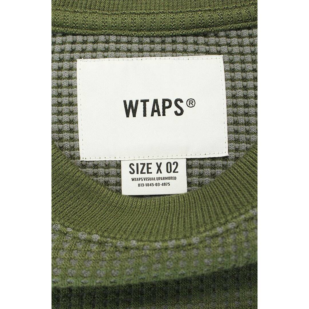 W)taps(ダブルタップス)のダブルタップス  21AW  212ATDT-CSM30 ワッフル ニット長袖カットソー メンズ 2 メンズのトップス(Tシャツ/カットソー(七分/長袖))の商品写真