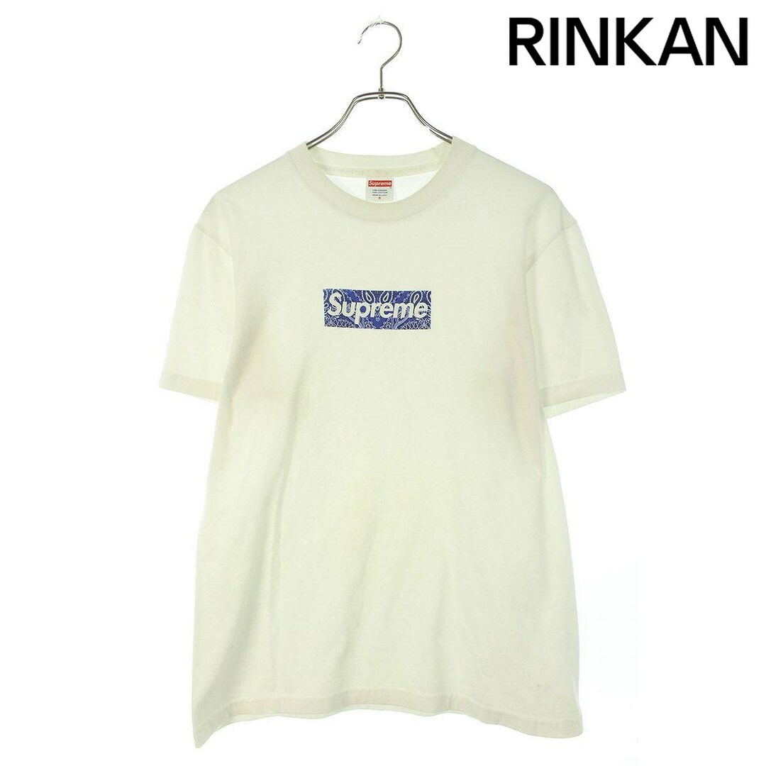 Tシャツ/カットソー(半袖/袖なし)シュプリーム  19AW  Bandana Box Logo Tee バンダナボックスロゴTシャツ メンズ S