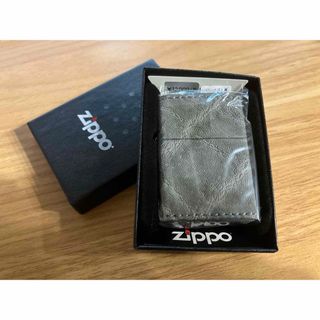 ジッポー(ZIPPO)の希少品!! ZIPPO ジッポー ライター 革巻き 象革 レザー 正規品(タバコグッズ)