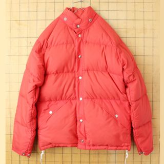 ジェリー(GERRY)の80s USA製 GERRY ダウン ジャケット メンズML レッド aw211(ダウンジャケット)