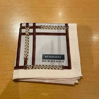 バーバリー(BURBERRY)のバーバリーハンカチチェーンベージュ(ハンカチ)