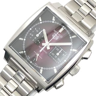 タグホイヤー(TAG Heuer)の　タグ・ホイヤー TAG HEUER モナコ キャリバーホイヤー02 クロノグラフリミテッド CBL2118.FC6518 パープル文字盤 SS メンズ 腕時計(その他)