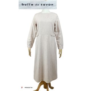 ビュルデサボン(bulle de savon)の美品 bulle de savon タックワンピース(ロングワンピース/マキシワンピース)