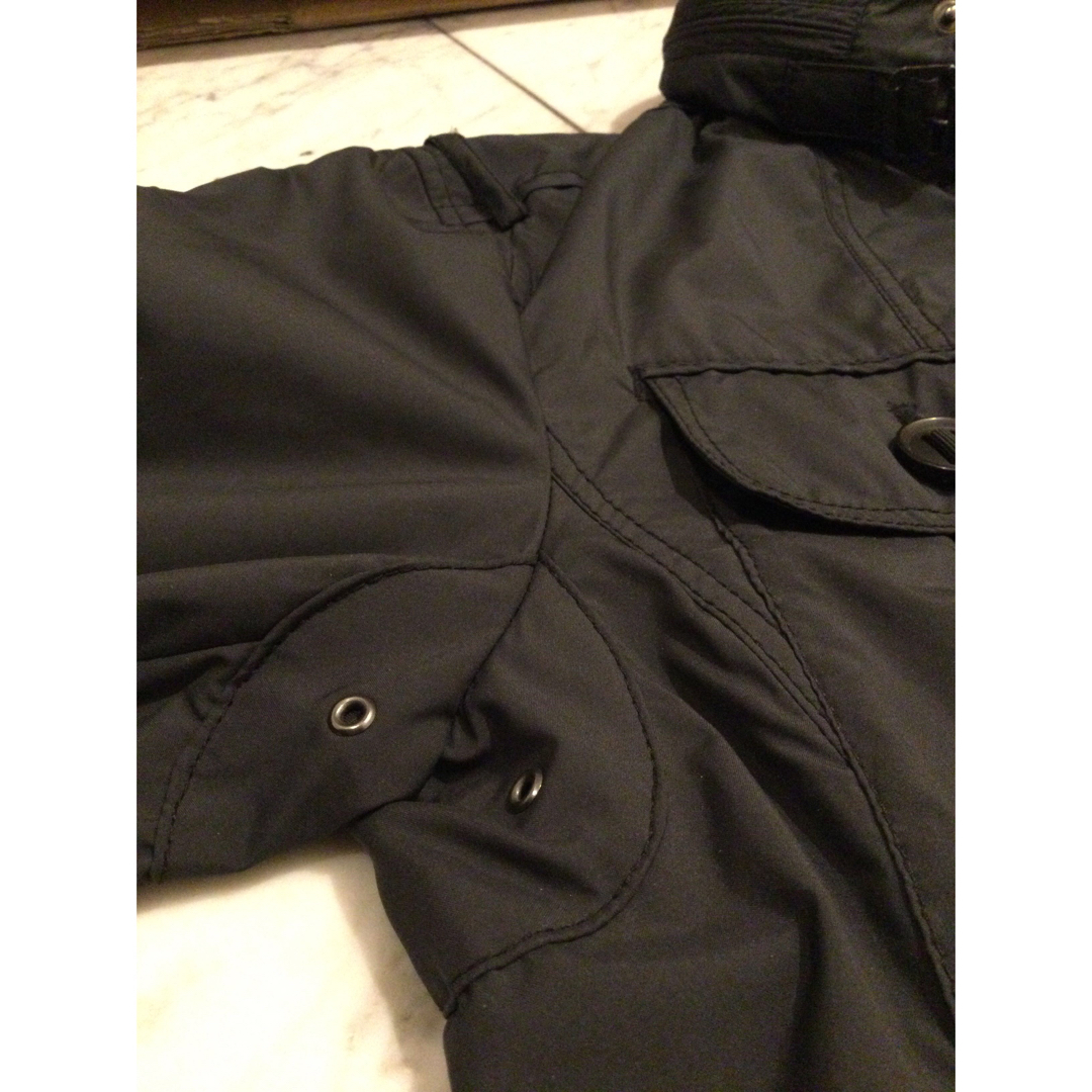 UNIQLO(ユニクロ)の美品★UNIQLO ブルゾン ジャケット アウター  フード付（L）黒 メンズのジャケット/アウター(ブルゾン)の商品写真