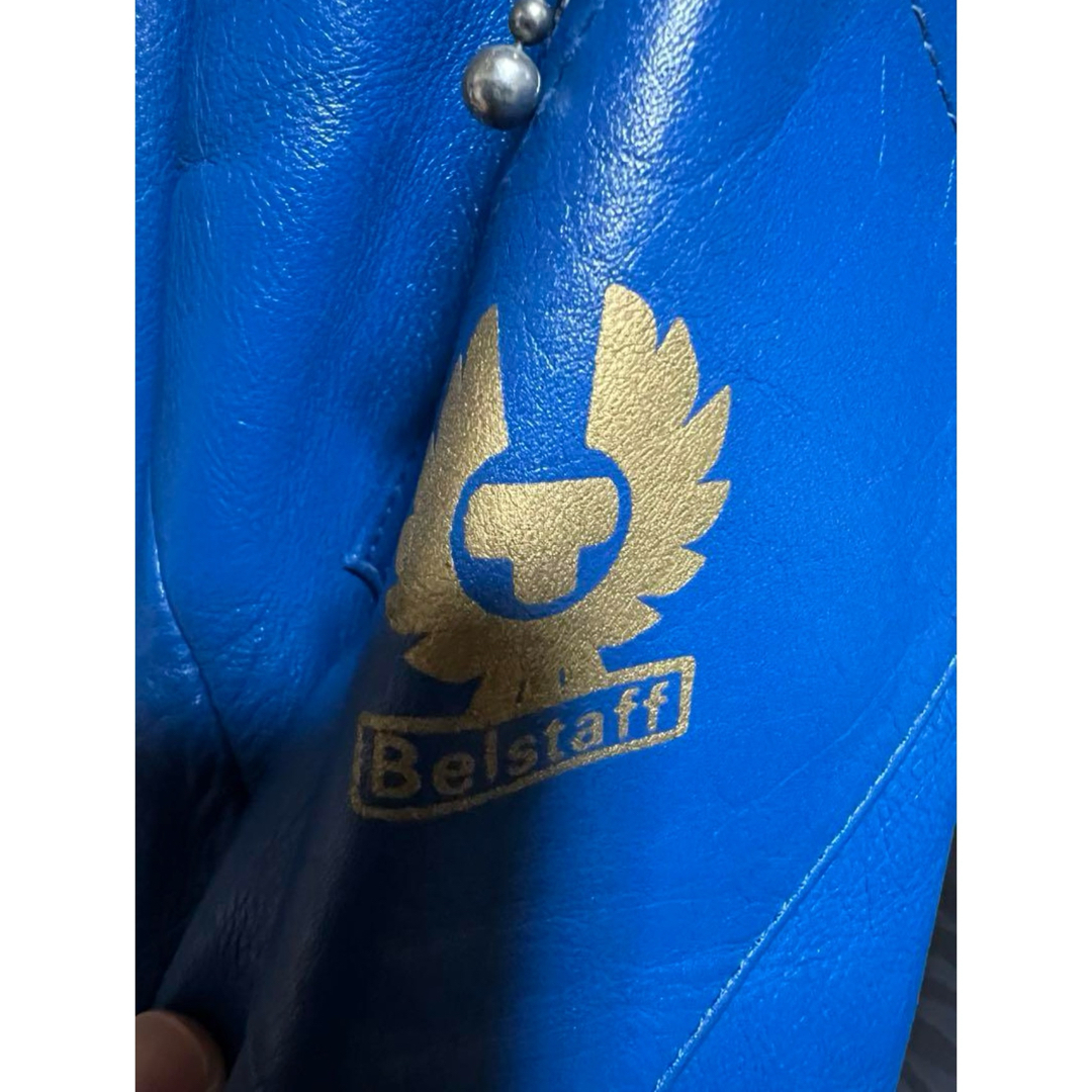 BELSTAFF(ベルスタッフ)のBelstaff ヴィンテージ ベルスタッフ ライダース ブルー 38 メンズのジャケット/アウター(ライダースジャケット)の商品写真