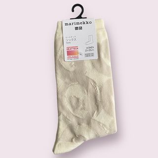 ユニクロ(UNIQLO)のユニクロ　マリメッコ　ヒートテックソックス　人気　サイズ23ー25㎝(ソックス)