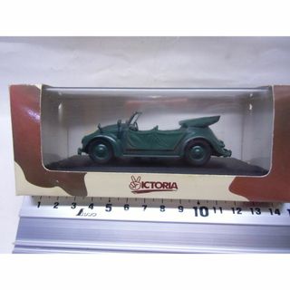 ヴィクトリア 1/43　ＶＷカブリオレ・ヘブミューラ・ミリタリーポリス（未展示(ミニカー)