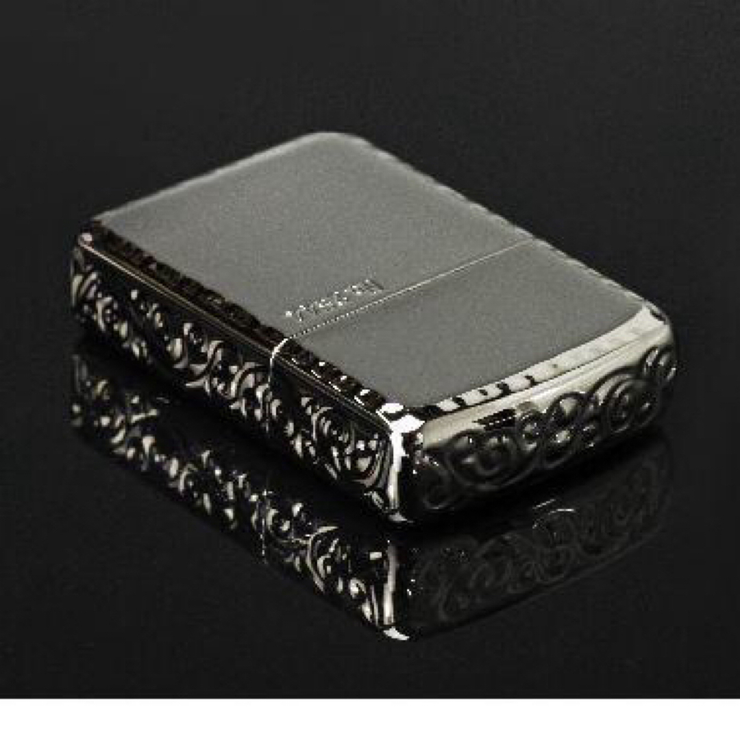 ZIPPO(ジッポー)のZIPPO アーマー ジッポー ライター 正規品 プラチナ 3面彫刻 アラベスク メンズのファッション小物(タバコグッズ)の商品写真