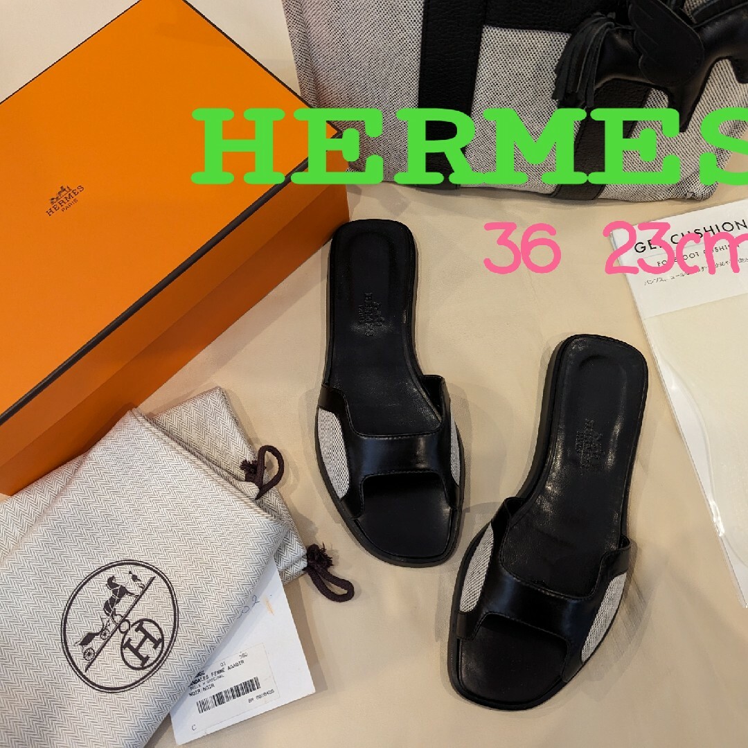 Hermes(エルメス)の未使用品　HERMES エルメス フラット サンダル アガディール オラン レディースの靴/シューズ(サンダル)の商品写真