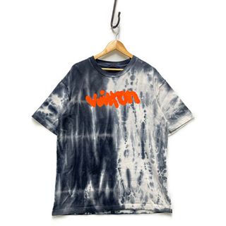 ルイヴィトン(LOUIS VUITTON)のLOUIS VUITTON ルイ・ヴィトン HNY87W インサイドアウト タイダイ ロゴ プリント Tシャツ 半袖 グレー系 サイズXL 正規品 / 33381(Tシャツ/カットソー(半袖/袖なし))