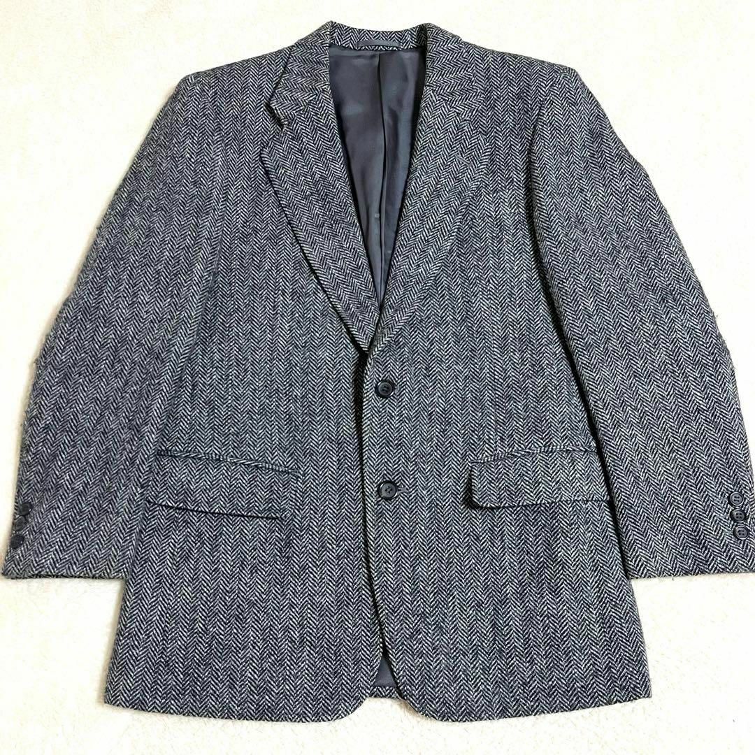 Harris Tweed(ハリスツイード)のハリスツイード ツイードテーラードジャケット ヘリンボーン Mサイズ相当 A5 メンズのジャケット/アウター(テーラードジャケット)の商品写真